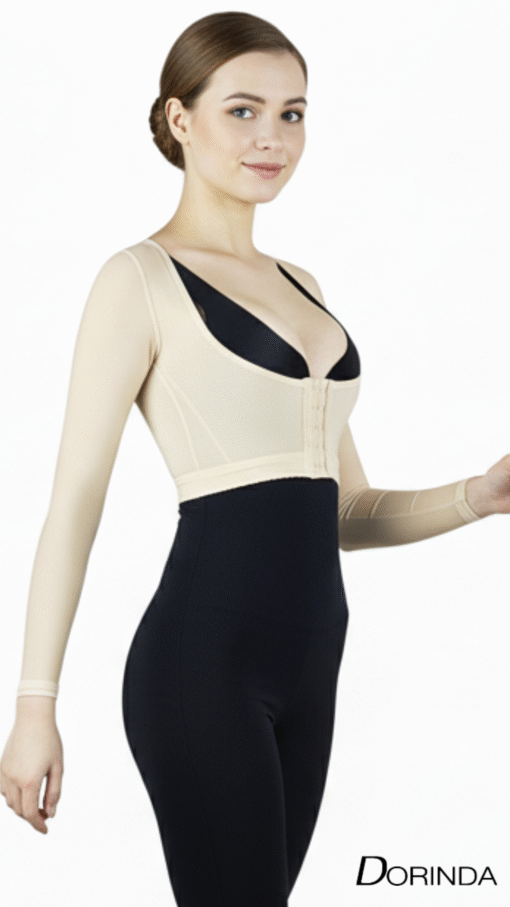 เสื้อปลอกแขน  กระชับต้นแขน และปีก หลังดูดไขมัน แขนยาว  รุ่น Softness