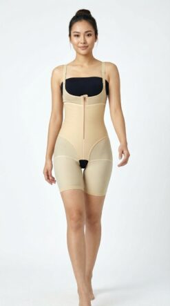 บอดี้สูทกระชับหน้าท้อง และสะโพกหลังดูดไขมัน รุ่น Double Soft Control