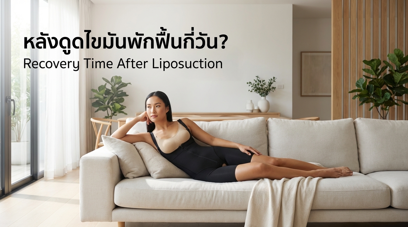 หลังดูดไขมันพักฟื้นกี่วัน? ใช้เวลากี่วันถึงกลับมาใช้ชีวิตปกติ
