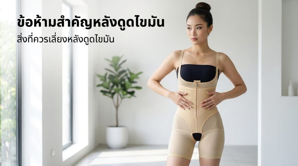 หลังดูดไขมันห้ามทำอะไร? ข้อห้ามสำคัญหลังดูดไขมันที่ควรรู้