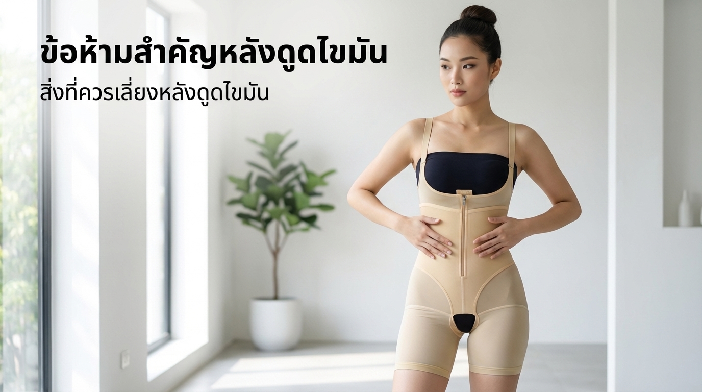 หลังดูดไขมันห้ามทำอะไร? ข้อห้ามสำคัญหลังดูดไขมันที่ควรรู้