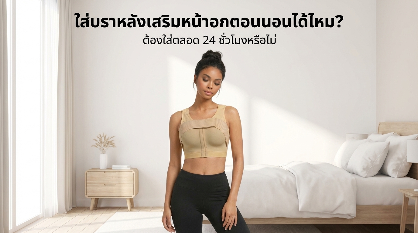 ใส่บราหลังเสริมหน้าอกตอนนอนได้ไหม